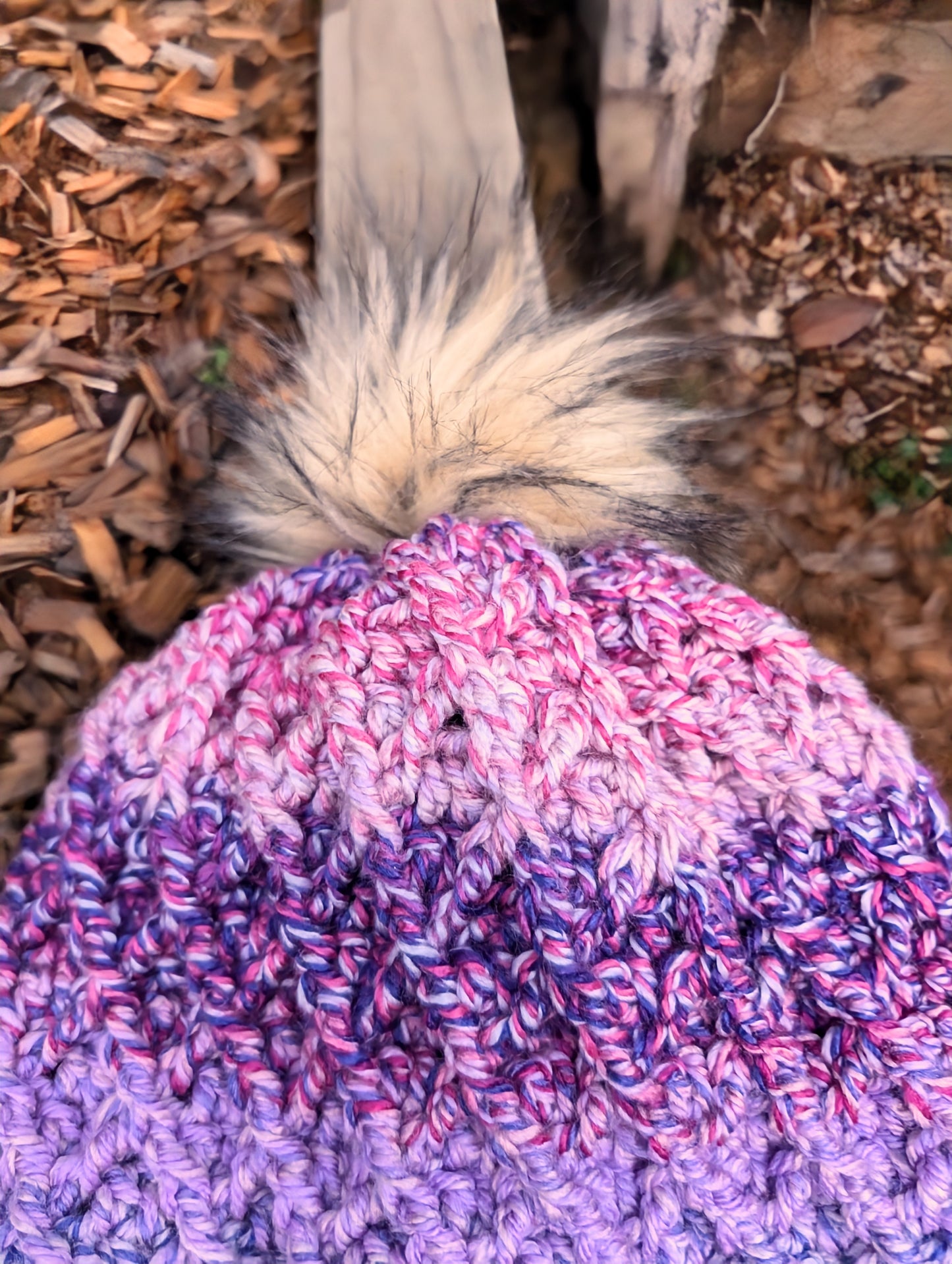 Crochet Diamond Waffle Winter Beanie