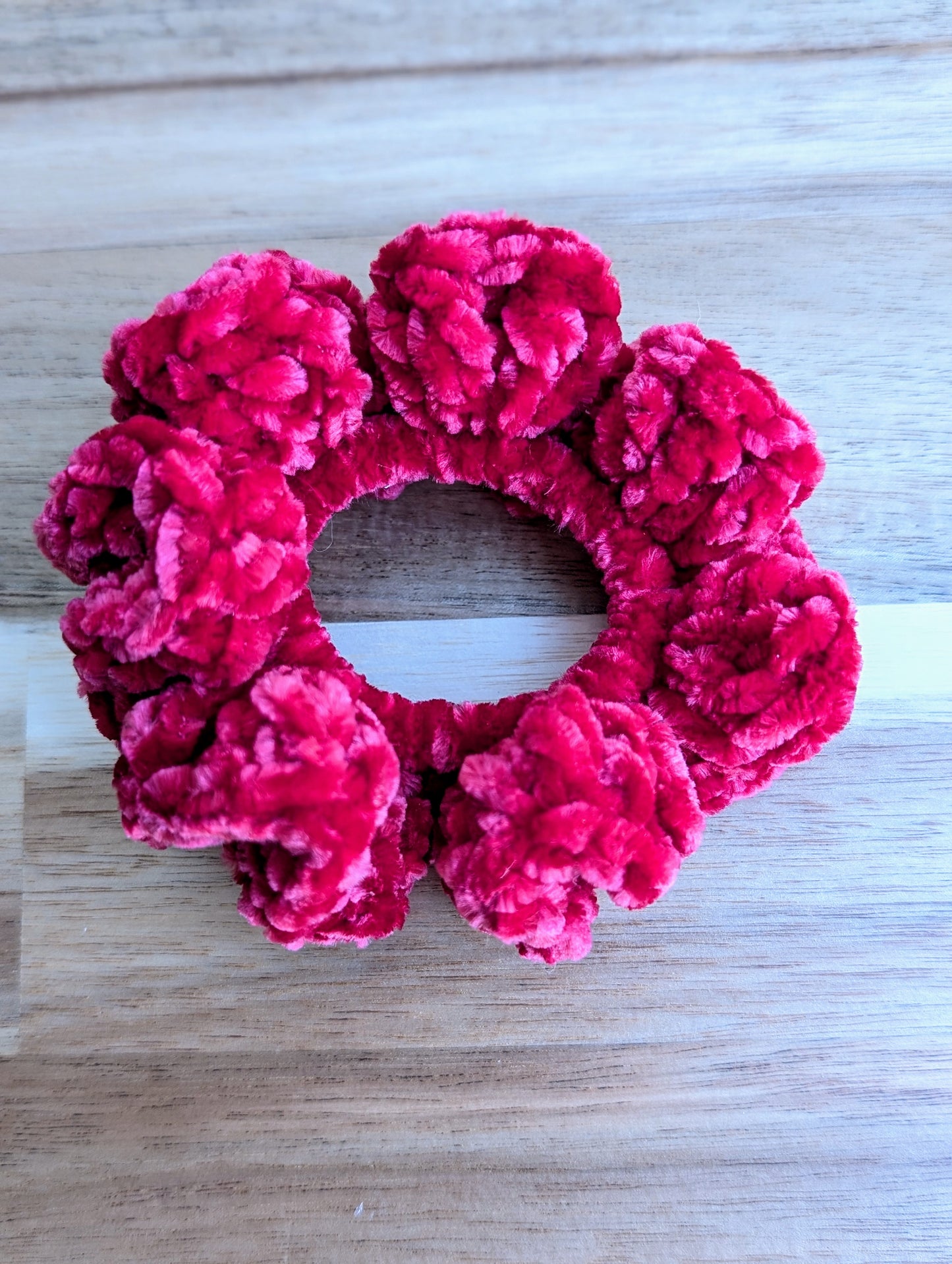 Velvet Crochet Scrunchies