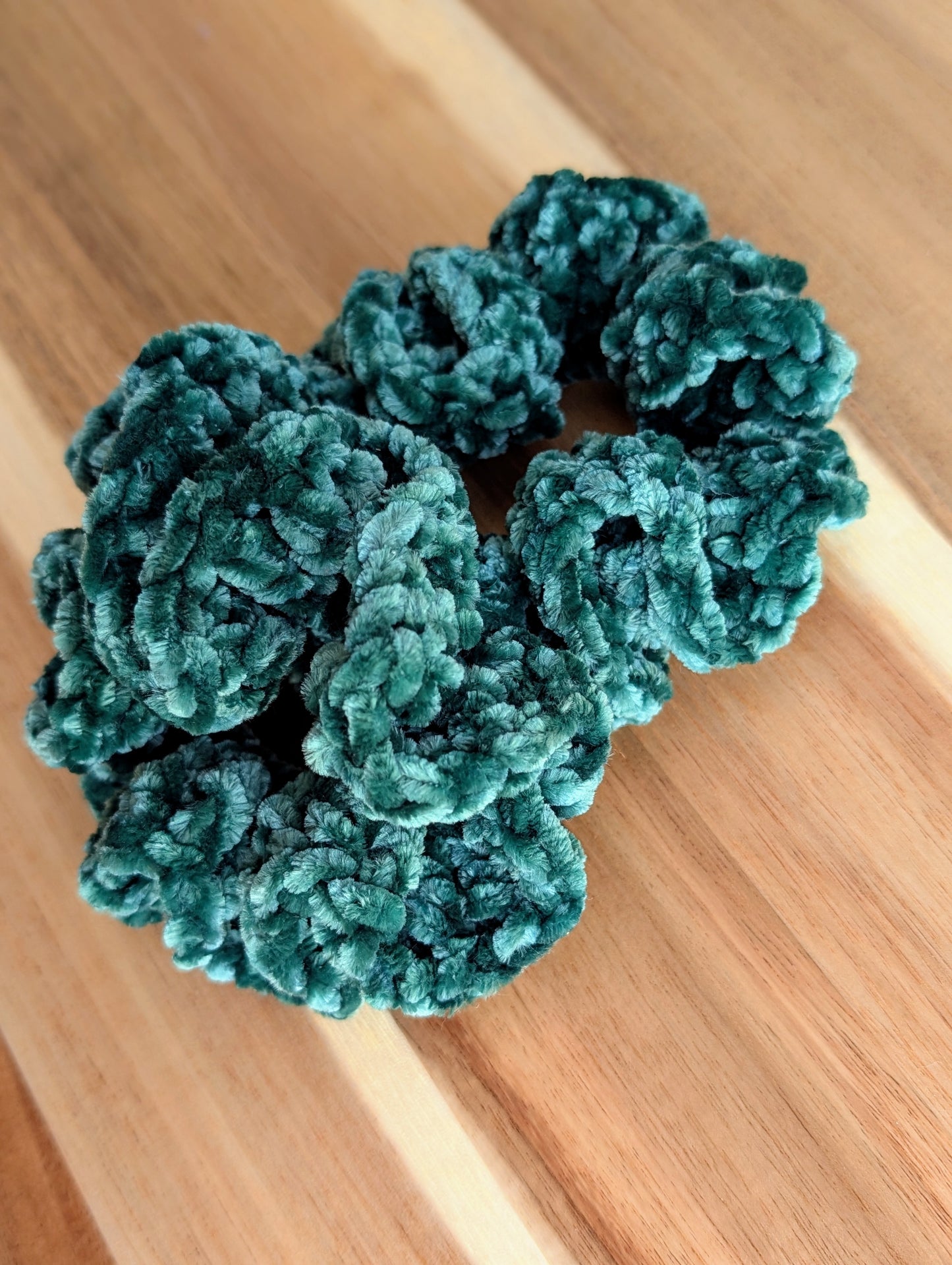 Velvet Crochet Scrunchies