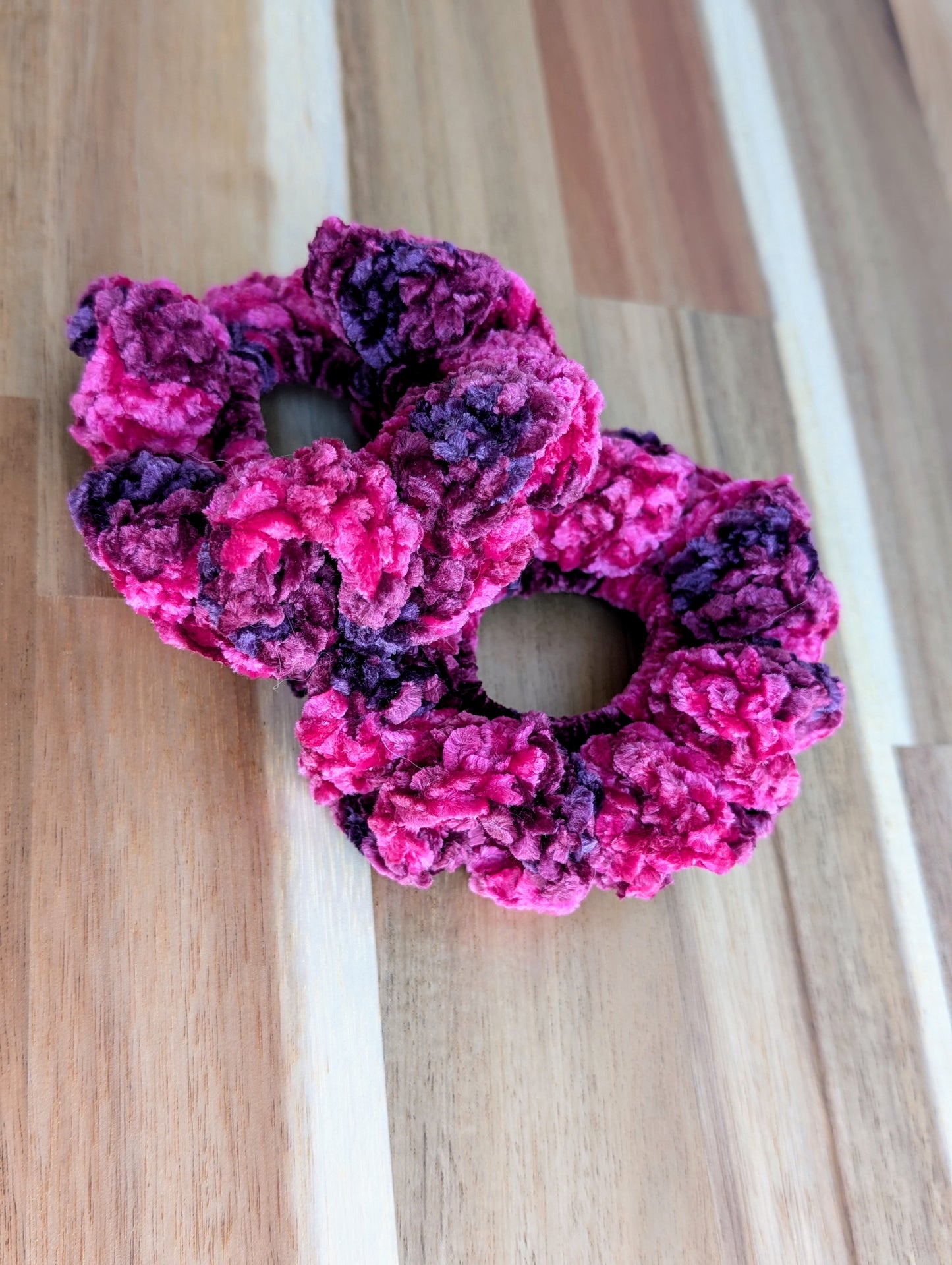 Velvet Crochet Scrunchies