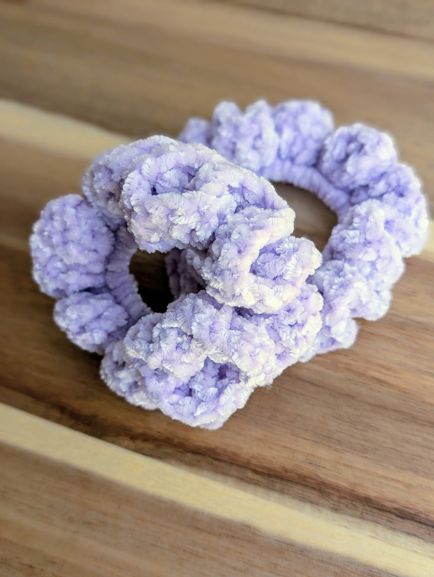 Velvet Crochet Scrunchies