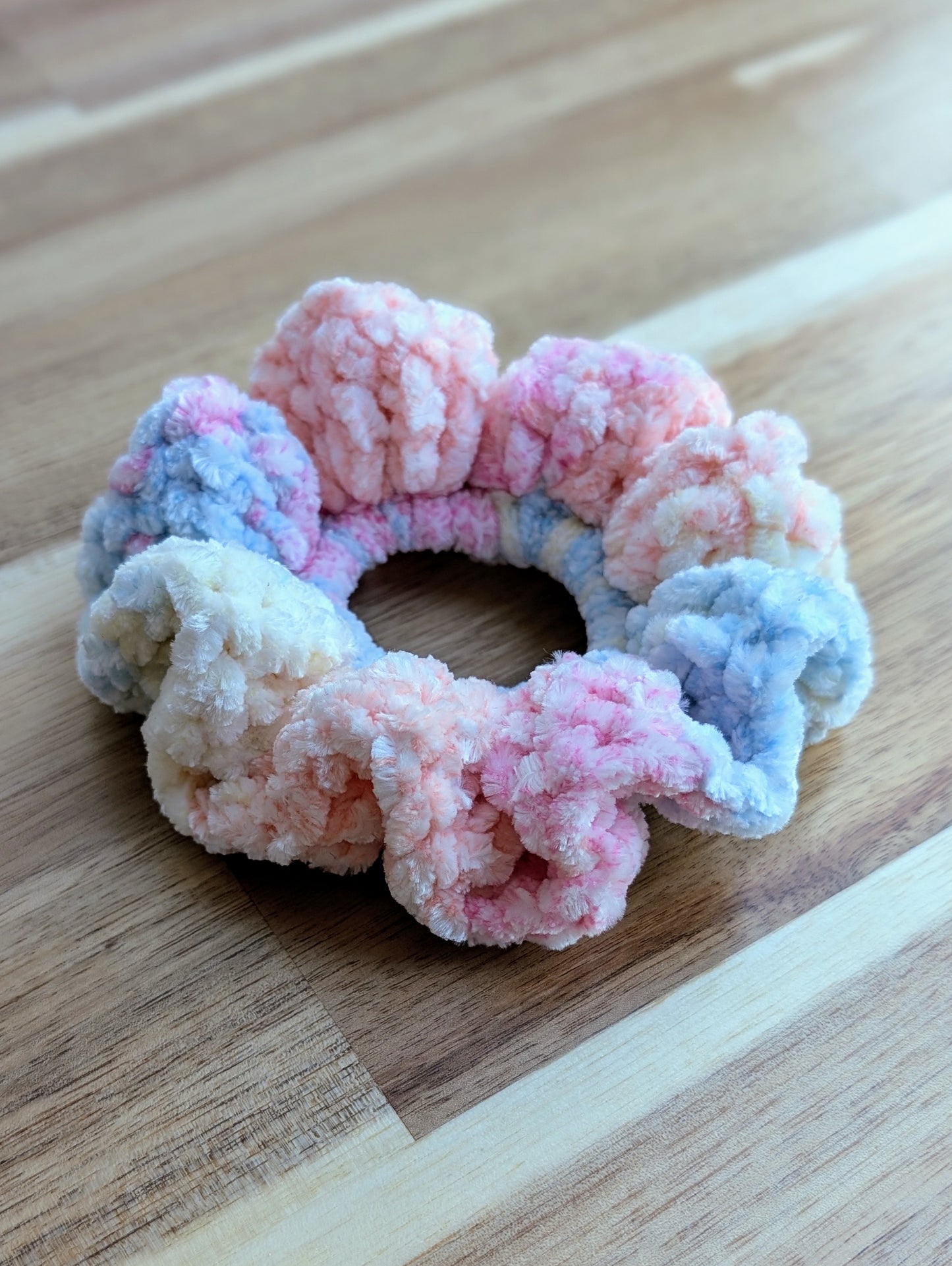 Velvet Crochet Scrunchies